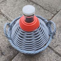 Ballonflasche / Demijohn mit Kunststoffkorb – ca. 5 L